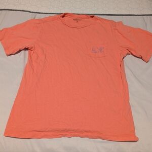 Vineyard Vines Coral Short Sleeve Whale Tee